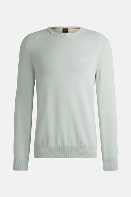 Pull met ronde hals - blauw