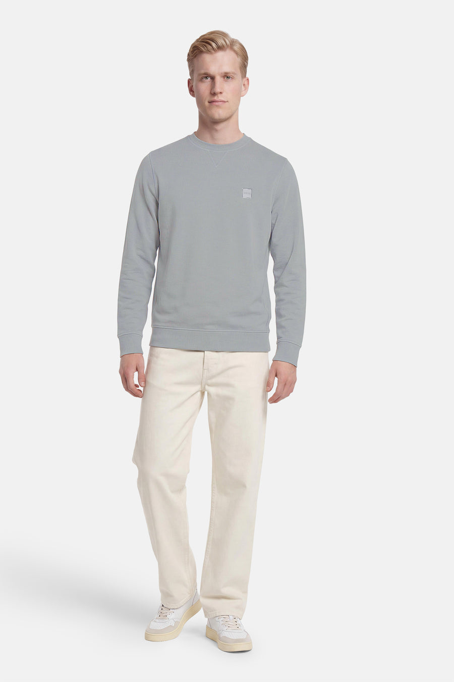 Sweater O-hals - grijs