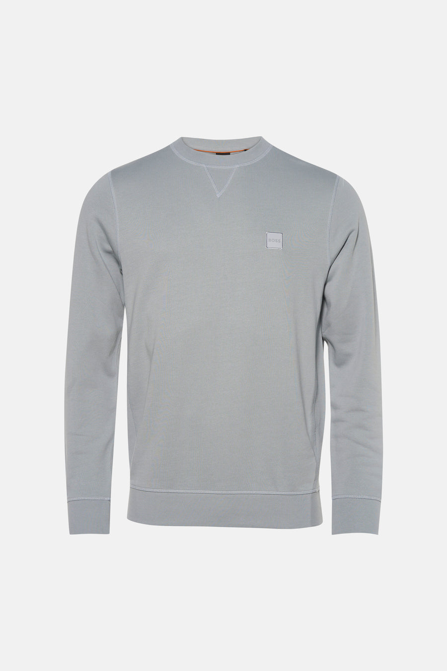 Sweater met ronde hals grijs - HUGO BOSS ORANGE