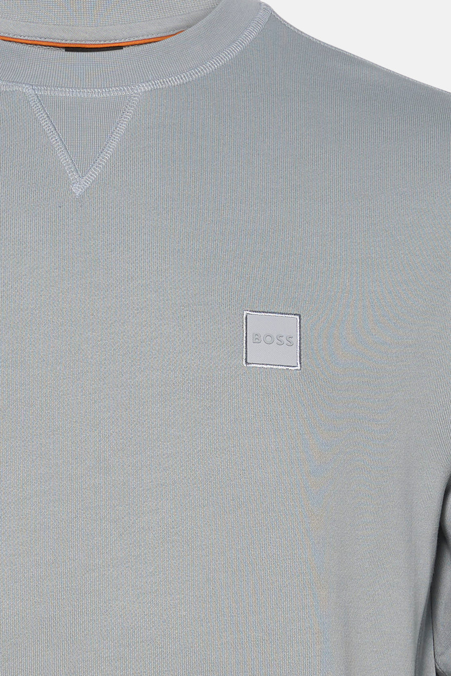 Sweater met ronde hals grijs - HUGO BOSS ORANGE