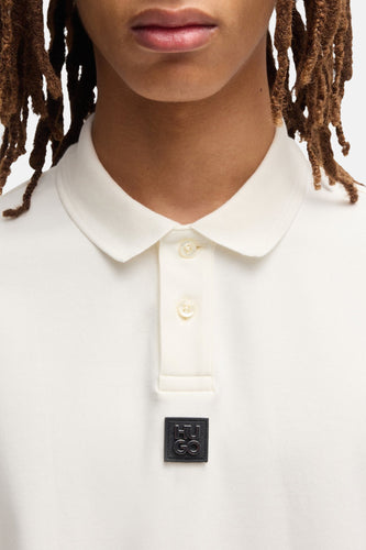 Polo met korte mouwen - ecru - HUGO