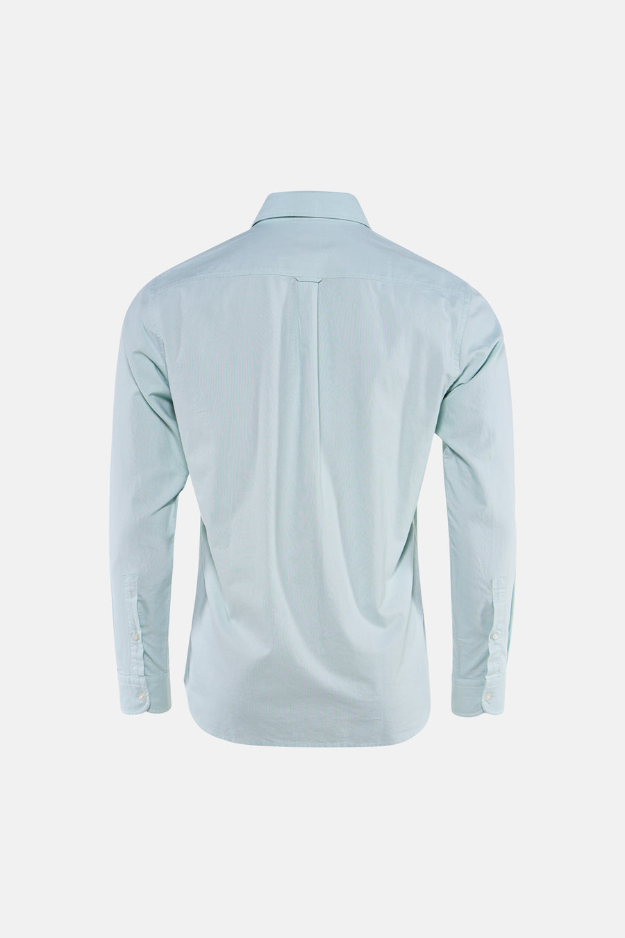 Blauw hemd van HUGO BOSS ORANGE, fijn gestructureerd, rugweergave met lange mouwen en rugplooien.