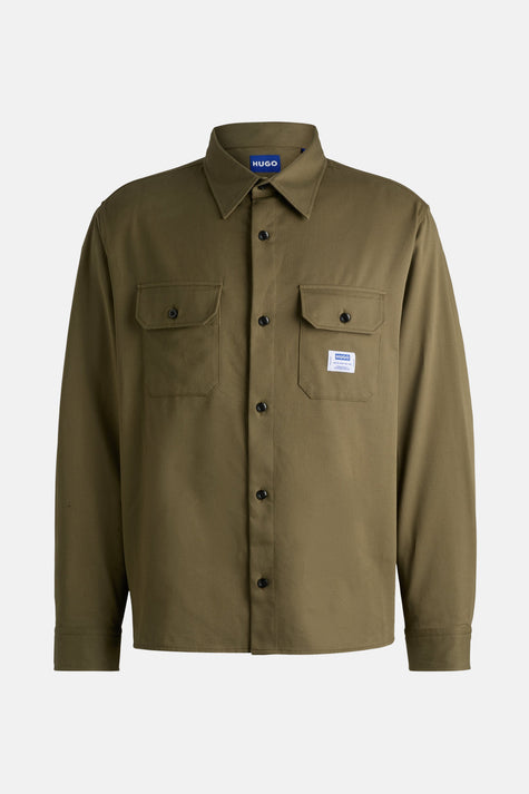 Hemd (lange mouwen) groen - HUGO BLUE