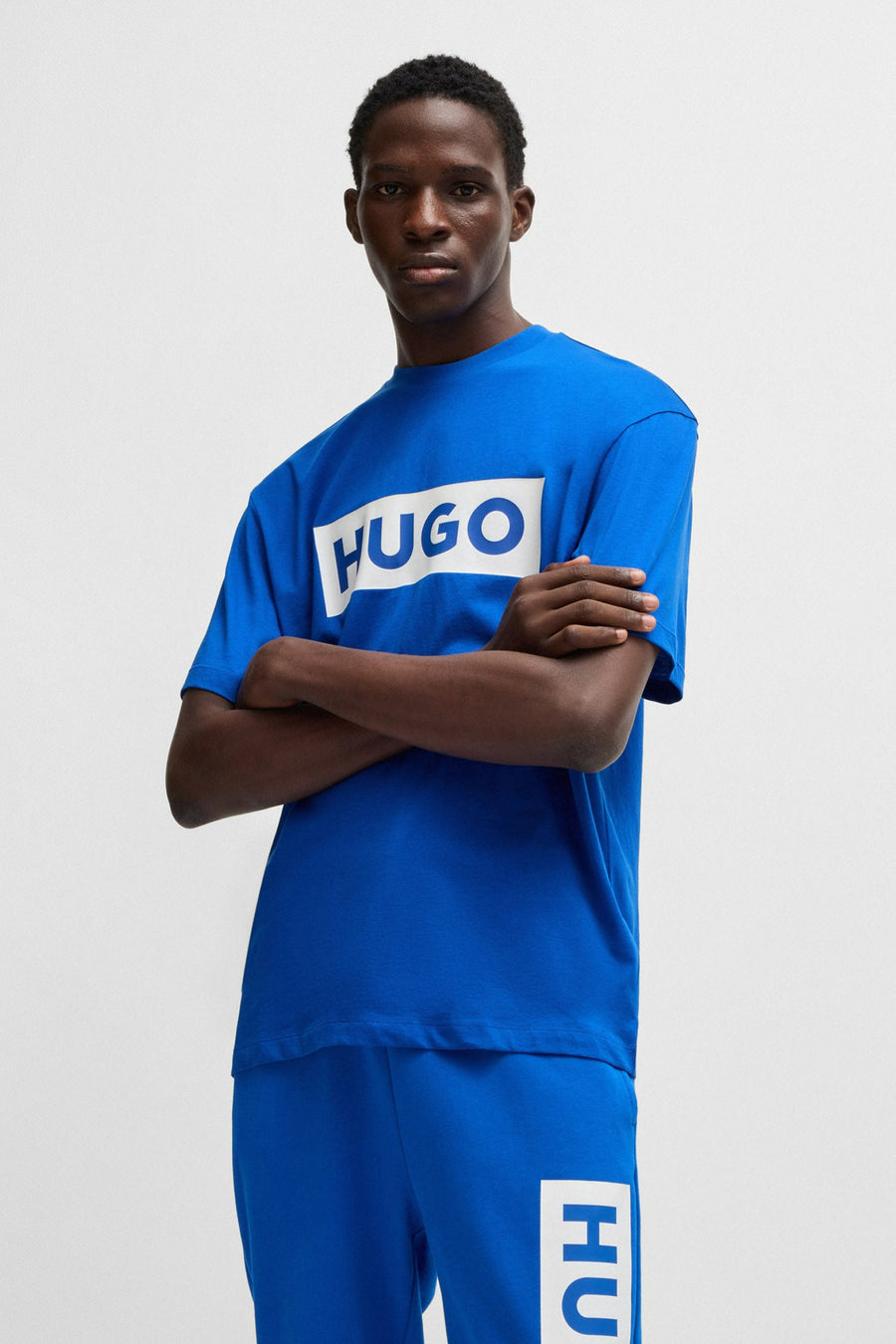 T-shirt met korte mouwen - blauw - HUGO BLUE