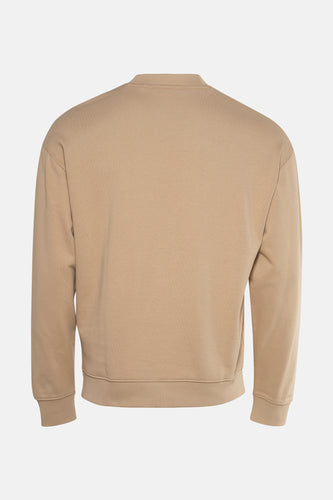 Pull met ronde hals - beige