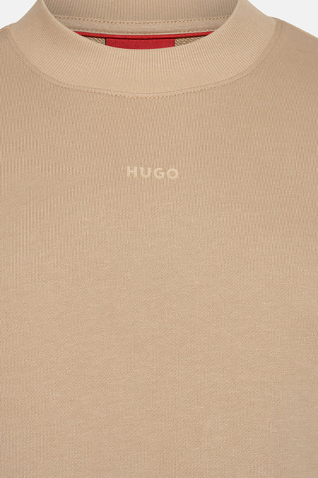 Pull met ronde hals - beige