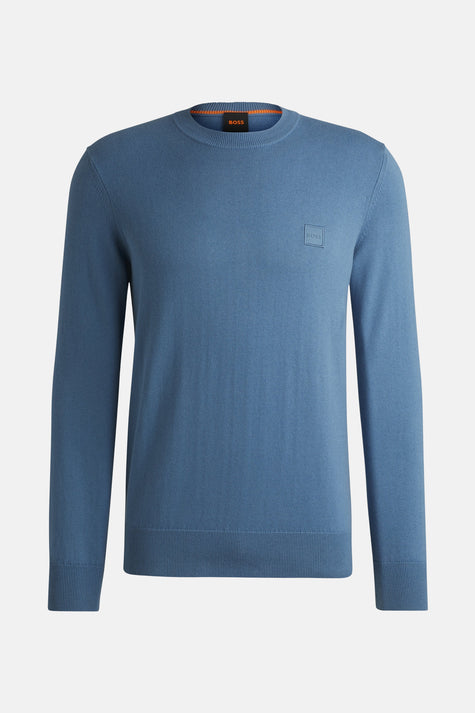 Pull à col rond - bleu