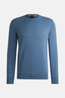 Pull met ronde hals - blauw