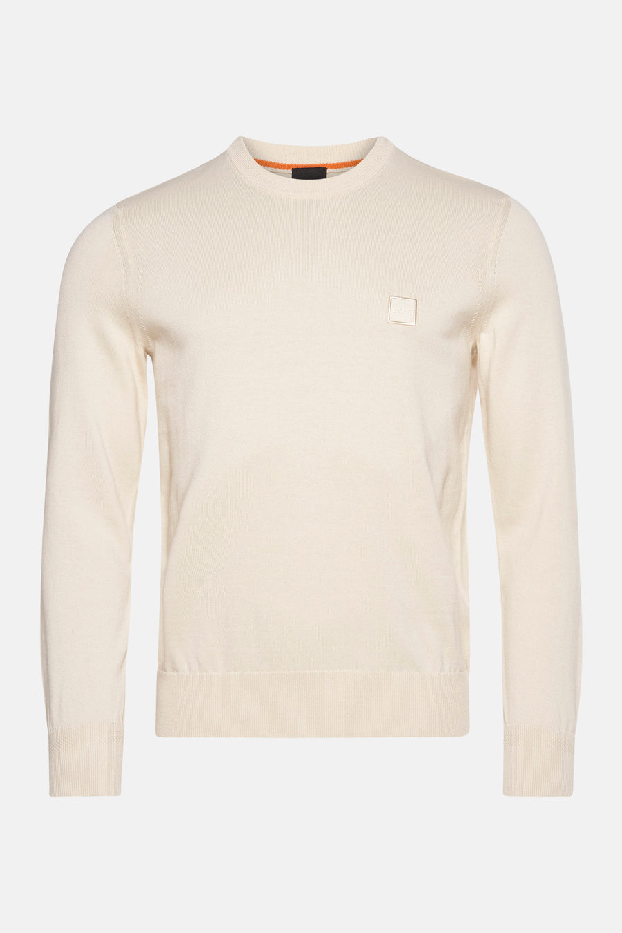 Pull met ronde hals - ecru