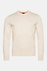 Pull met ronde hals - ecru