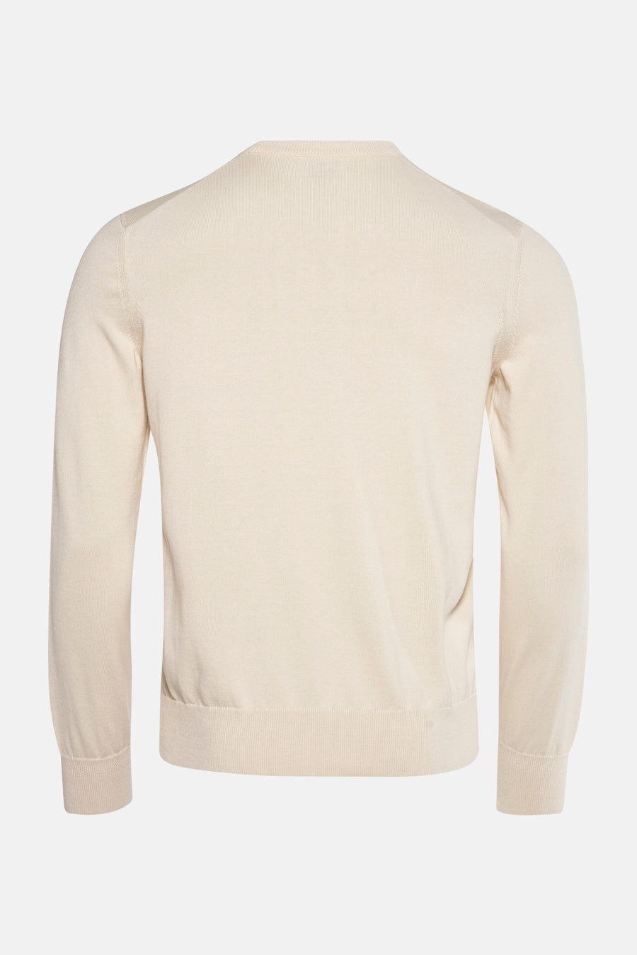 Pull met ronde hals - ecru