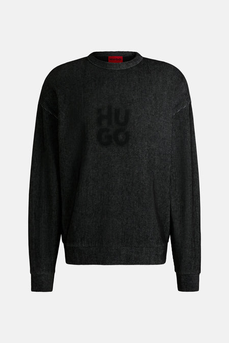 Sweater met ronde hals Zwart - HUGO