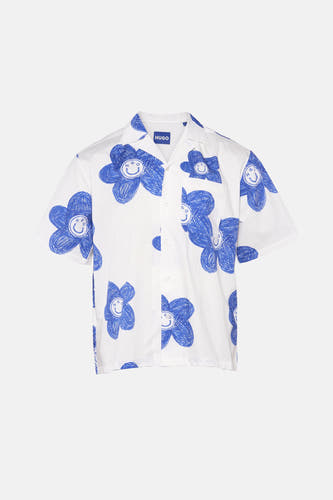 Chemise à manches courtes - bleu