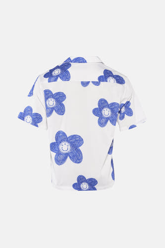 Chemise à manches courtes - bleu