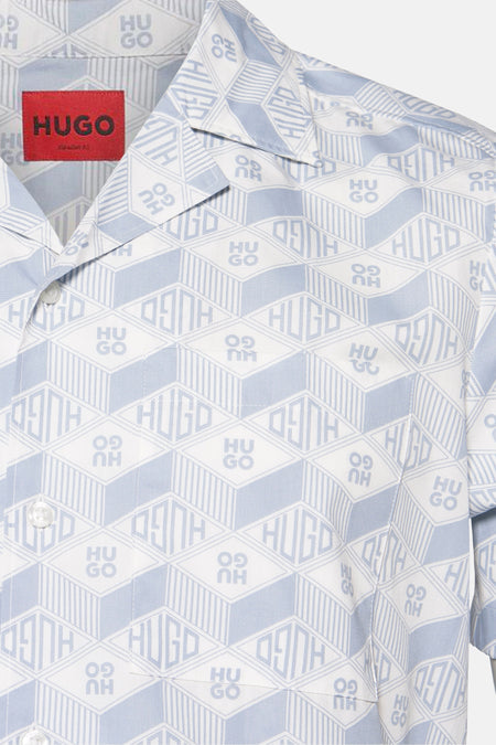 Hemd met korte mouwen - blauw
