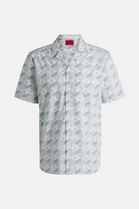 Hemd met korte mouwen - blauw
