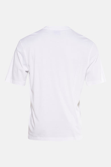Wit T-shirt met korte mouwen van HUGO BLUE, gezien vanaf de achterkant, effen design.