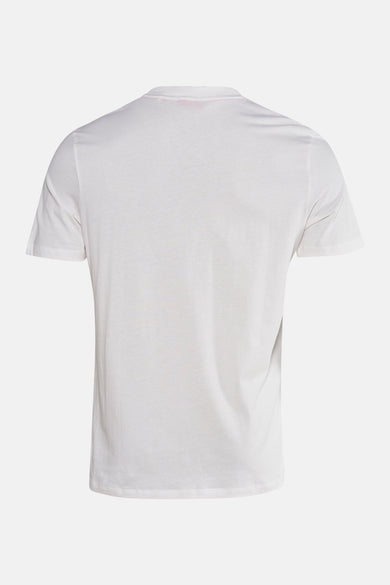 Wit T-shirt met korte mouwen van HUGO, effen ontwerp, gezien vanaf de achterkant.

