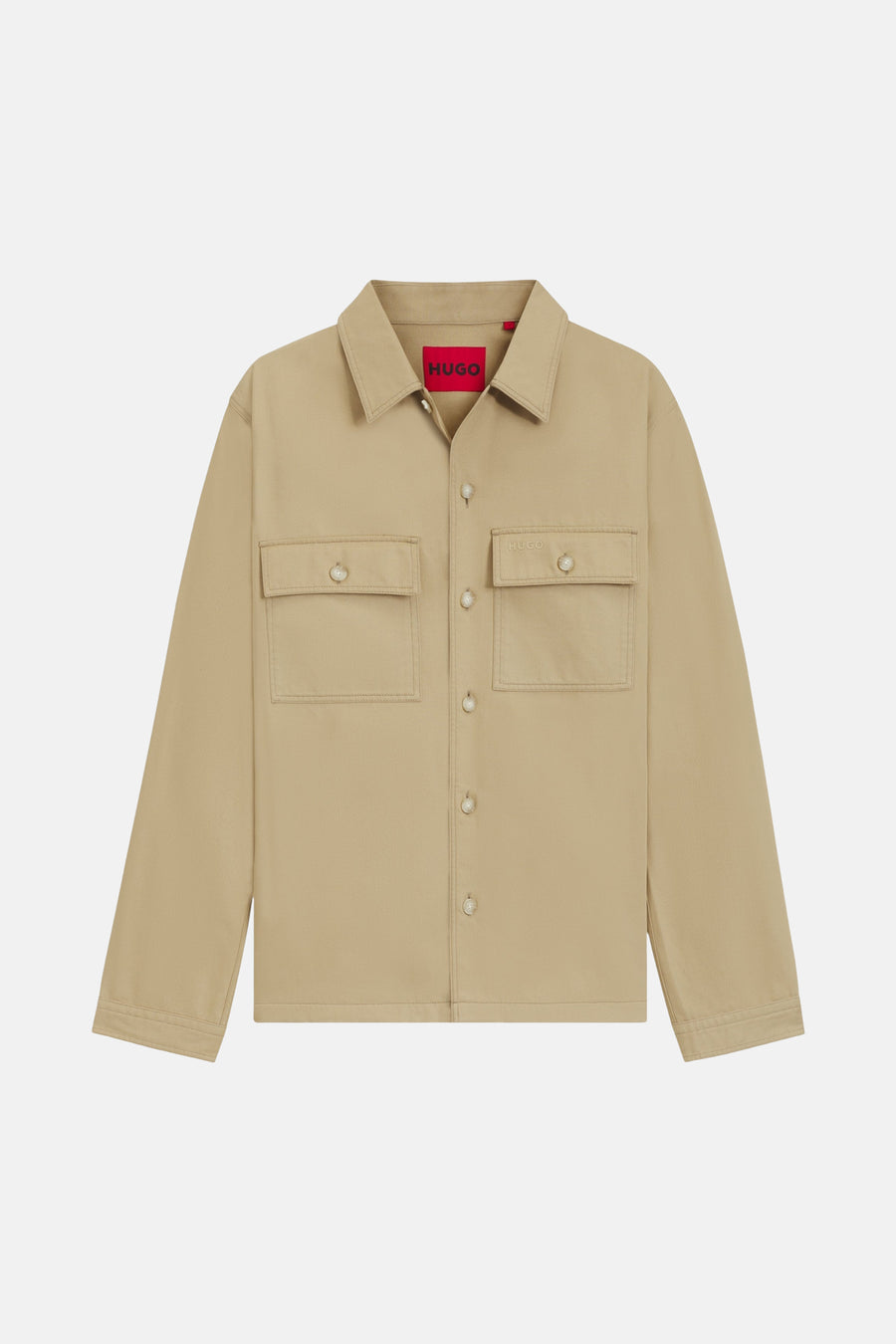 Hemd met lange mouwen - beige - HUGO