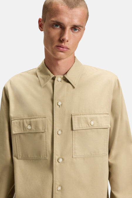 Hemd met lange mouwen - beige