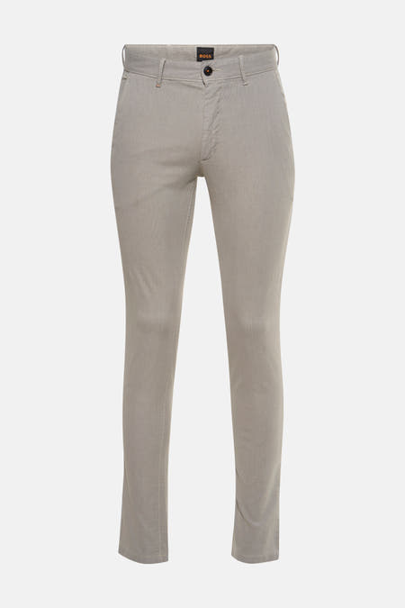 Ecru chino de HUGO BOSS ORANGE, avec une subtile texture et une coupe classique.