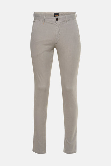 Ecru chino de HUGO BOSS ORANGE, avec une subtile texture et une coupe classique.