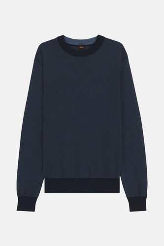 Trui met ronde hals blauw - HUGO BOSS ORANGE