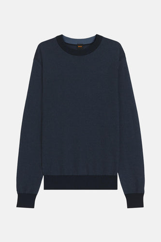 Pull met ronde hals - blauw - HUGO BOSS ORANGE