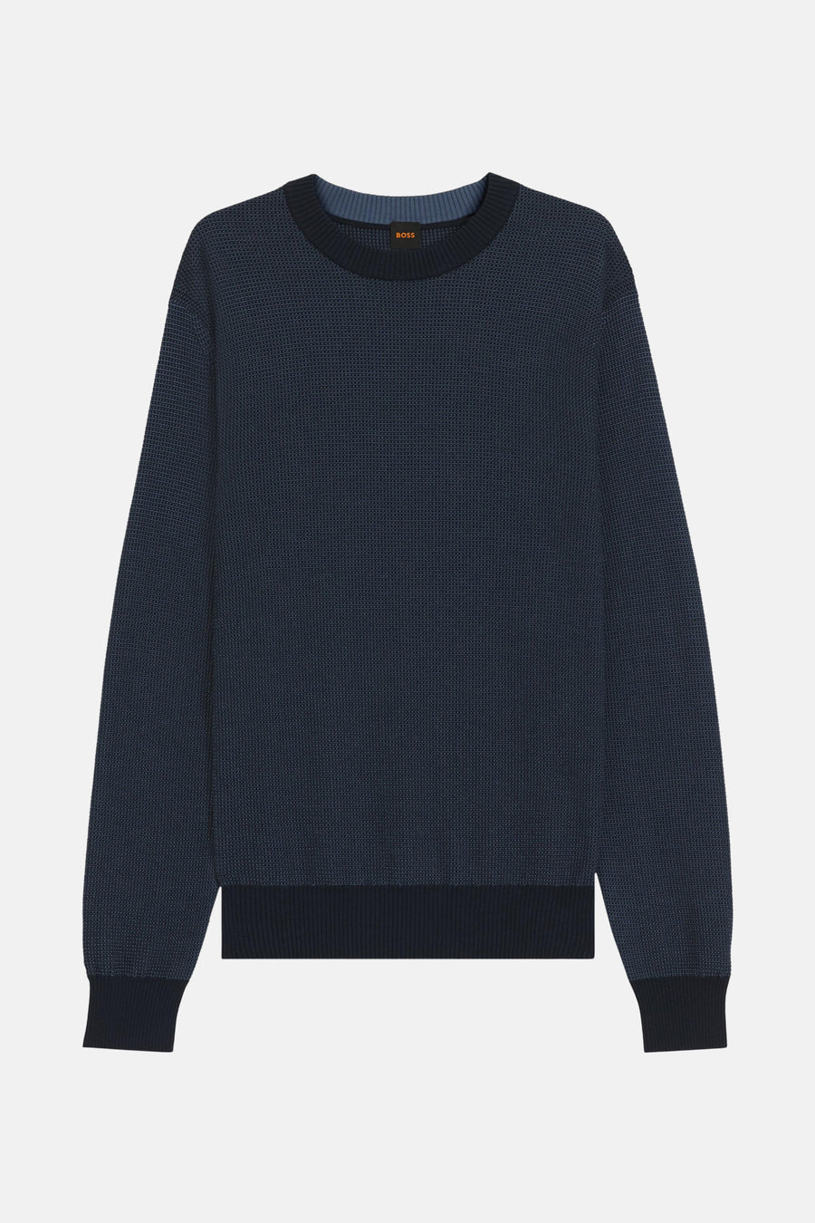 Pull met ronde hals - blauw - HUGO BOSS ORANGE