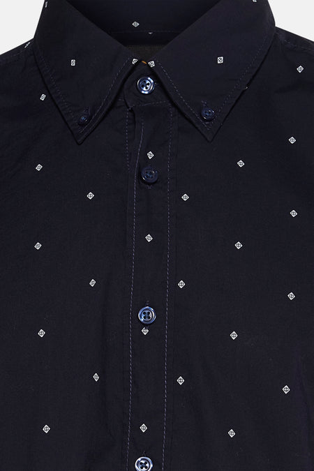 Hemd met lange mouwen - blauw
