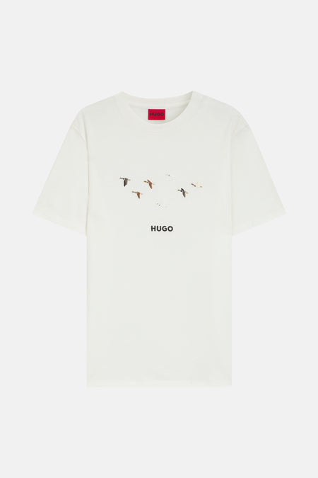 T-shirt (manches courtes) Écru - HUGO