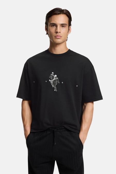 T-shirt (korte mouwen) zwart - HUGO