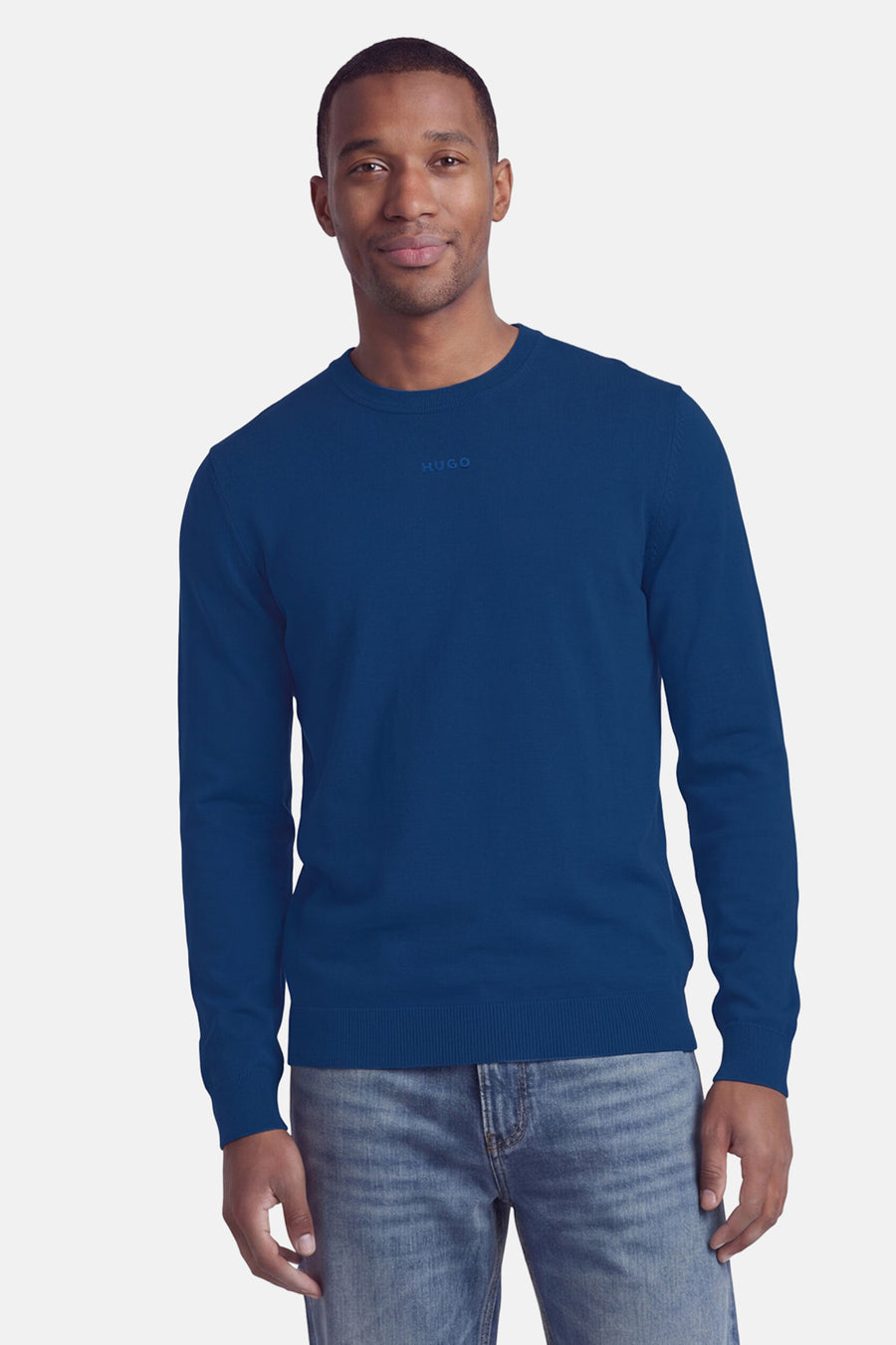 Pull col O bleu - HUGO
