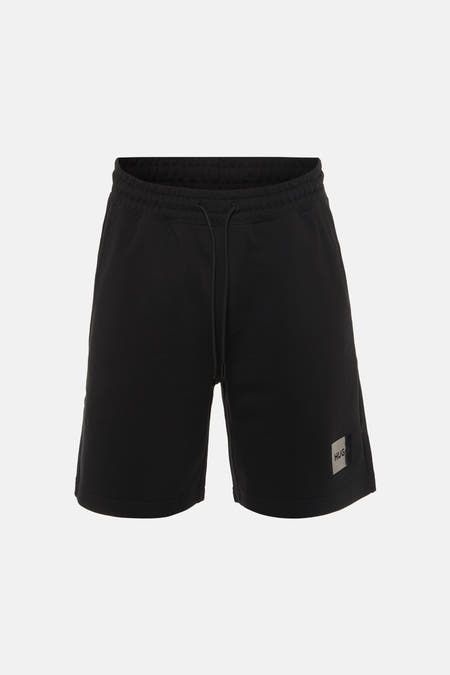 Short noir HUGO avec une poche arrière et une taille élastique.
