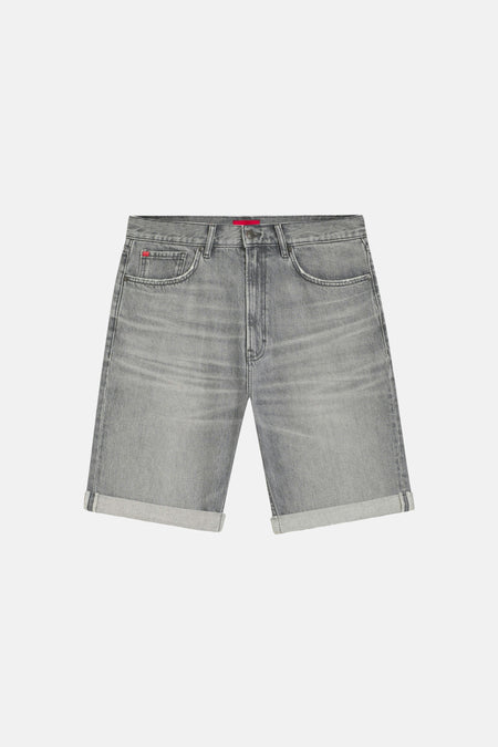 short en jean grey denim - HUGO