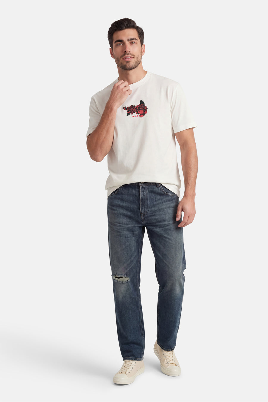 T-shirt met korte mouwen - wit