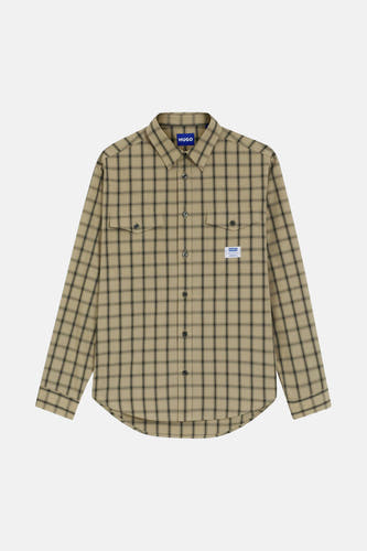 Hemd (lange mouwen) beige - HUGO BLUE