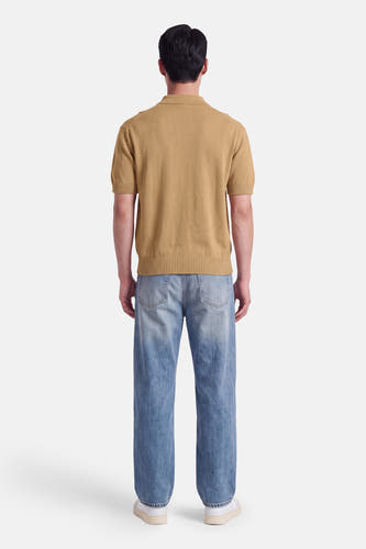 Polo met korte mouwen - beige
