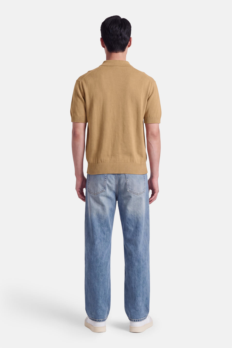 Polo met korte mouwen - beige