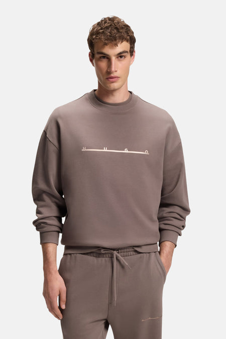 Sweat col O brun - HUGO