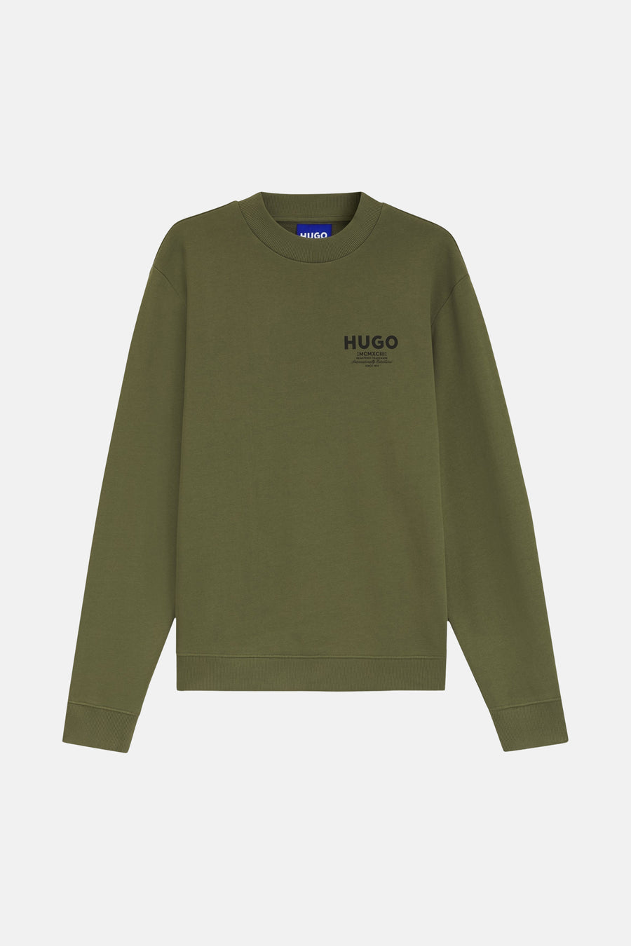Sweater met ronde hals groen - HUGO BLUE