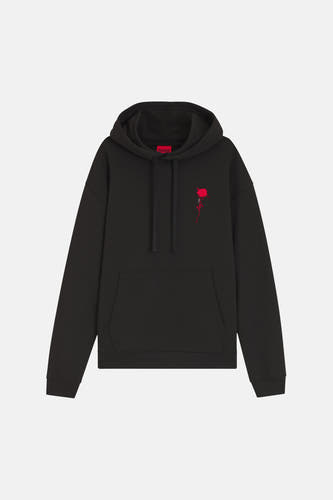 Sweat à capuche noir - HUGO