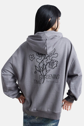 Sweater met kap - grijs