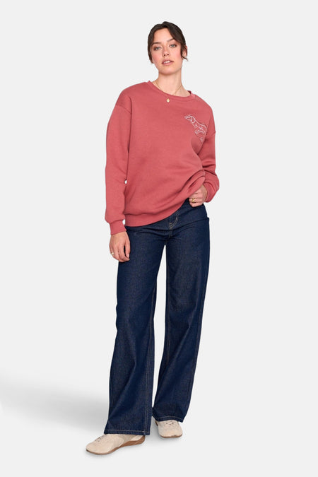 Sweater met ronde hals rood - 24 colours GmbH