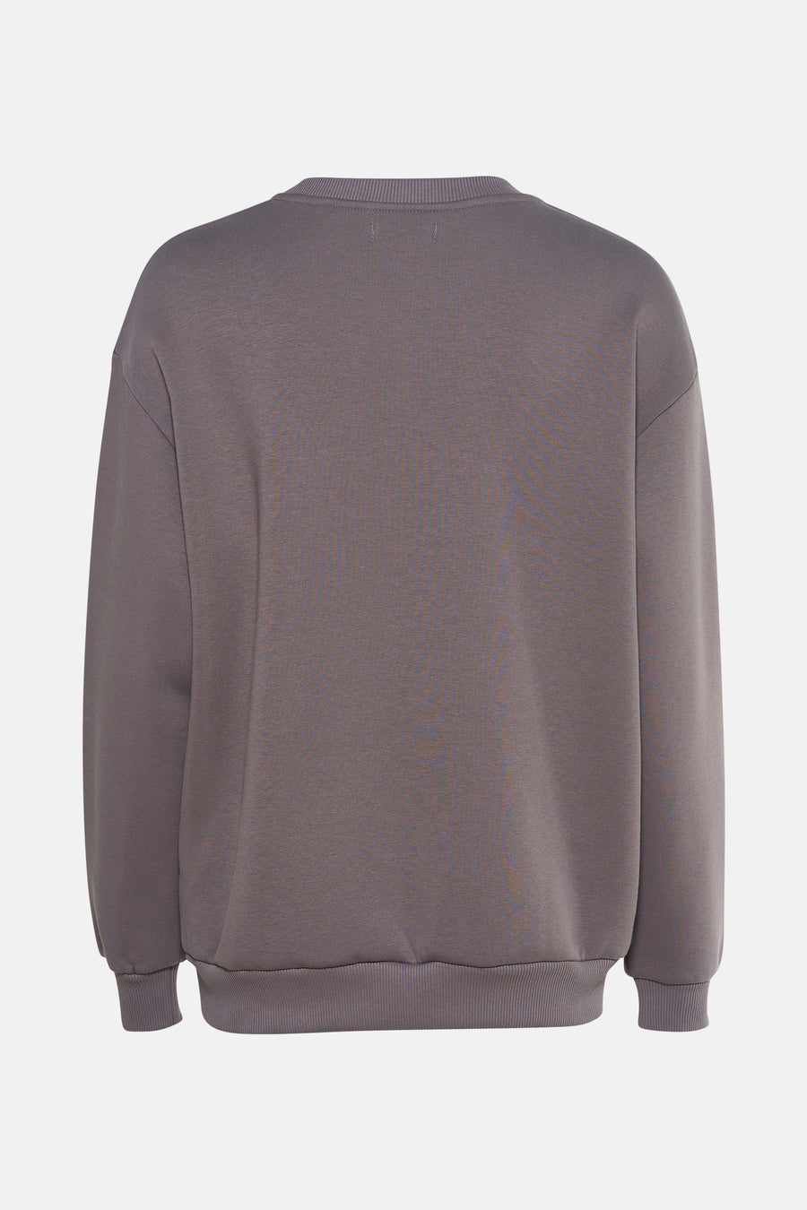 Gilet gris de 24 couleurs avec des manches longues, couleur couleur unie et col rond, dos visible.