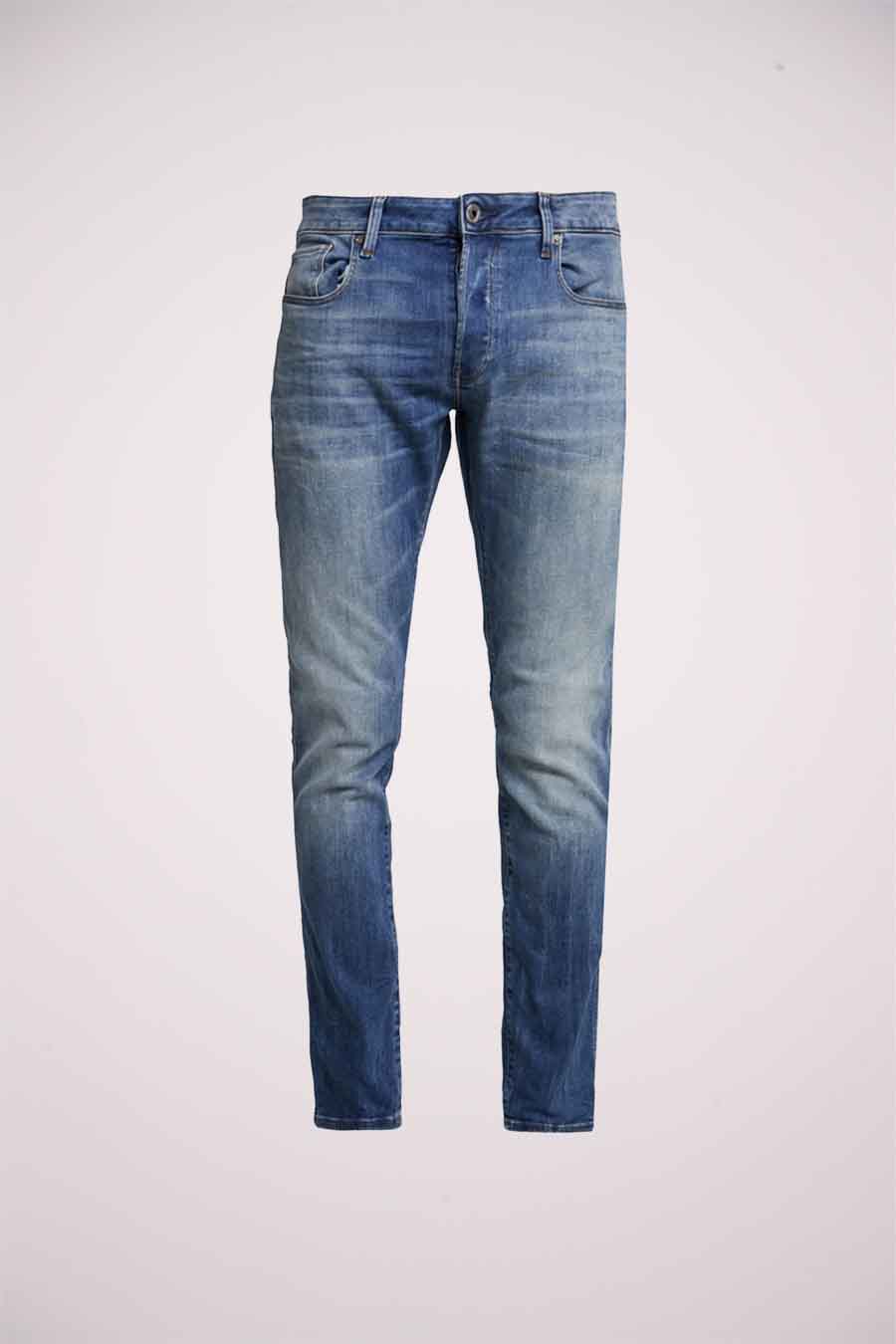 3301 SLIM - mid blue denim - G-Star RAW