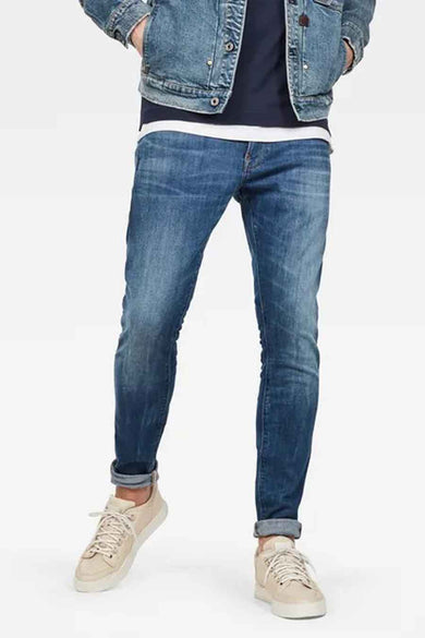 REVEND - mid blue denim