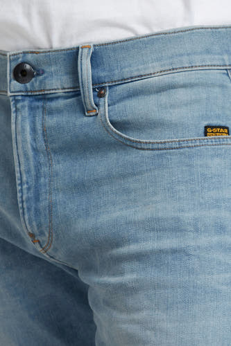 Jean skinny bleu clair de G-Star RAW, avec un style cinq poches classique et des coutures discrètes.