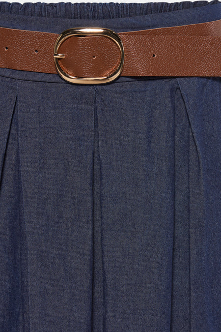 Lange rok - Dark blue denim