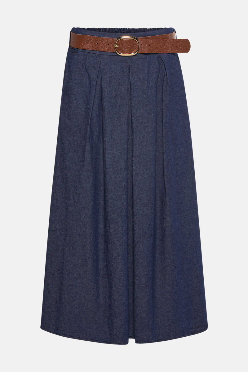 Lange rok - Dark blue denim